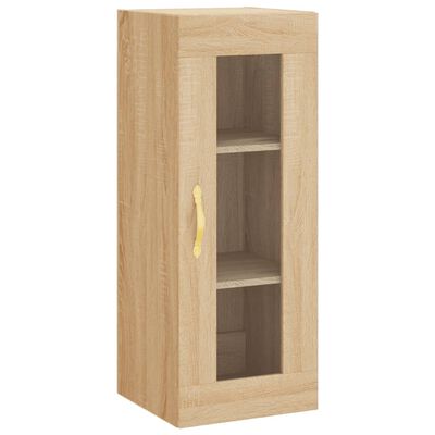 vidaXL Hoge kast 34,5x34x180 cm bewerkt hout sonoma eikenkleurig