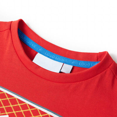 Kindershirt 116 rood