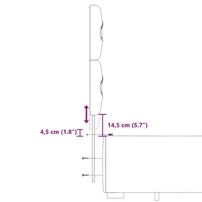 vidaXL Boxspring met matras fluweel lichtgrijs 180x200 cm