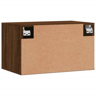 vidaXL Wandkast 60x36,5x35 cm bewerkt hout bruin eikenkleur