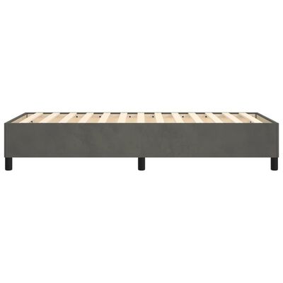 vidaXL Bedframe fluweel donkergrijs 80x200 cm