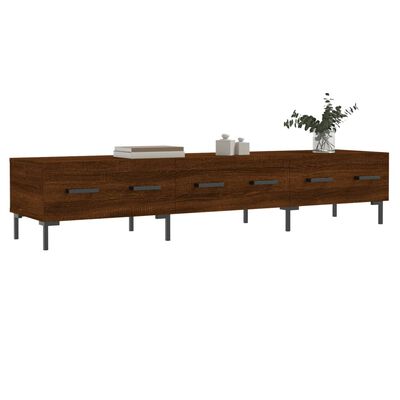 vidaXL Tv-meubel 150x36x30 cm bewerkt hout bruin eikenkleur