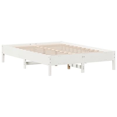 vidaXL Bedframe zonder matras massief grenenhout wit 120x200 cm