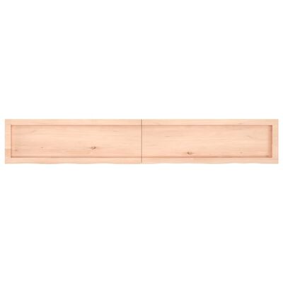 vidaXL Tafelblad 180x40x(2-6) cm onbehandeld massief eikenhout