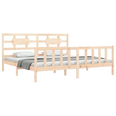 vidaXL Bedframe zonder matras massief grenenhout 200x200 cm