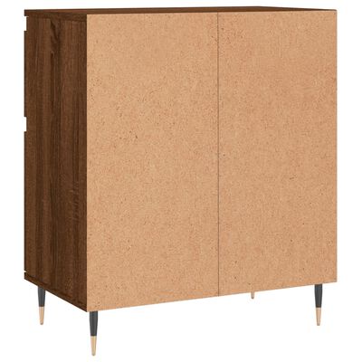 vidaXL Dressoir 60x35x70 cm bewerkt hout bruin eikenkleur