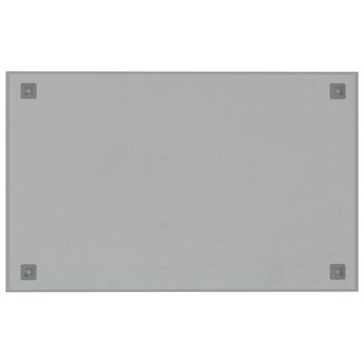 vidaXL Magneetbord voor aan de wand 80x50 cm gehard glas wit