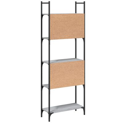 vidaXL Boekenkast 5-laags 60,5x24x166,5 cm bewerkt hout grijs sonoma