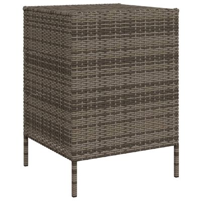 vidaXL Tuinkast 55x59x80 cm poly rattan grijs