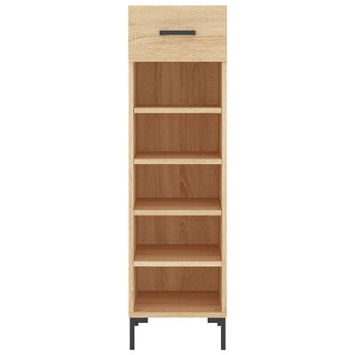 vidaXL Schoenenkast 30x35x105 cm bewerkt hout sonoma eikenkleurig