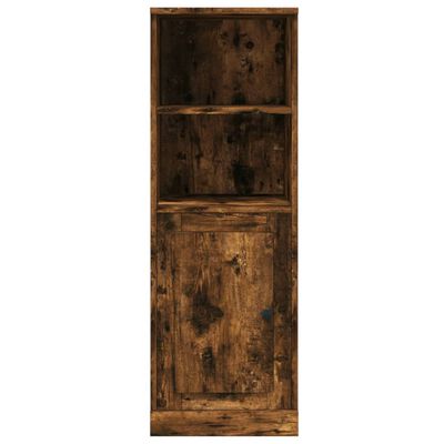 vidaXL Hoge kast 36x35,5x103,5 cm bewerkt hout gerookt eikenkleurig