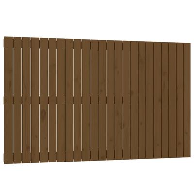 vidaXL Wandhoofdbord 147x3x90 cm massief grenenhout honingbruin