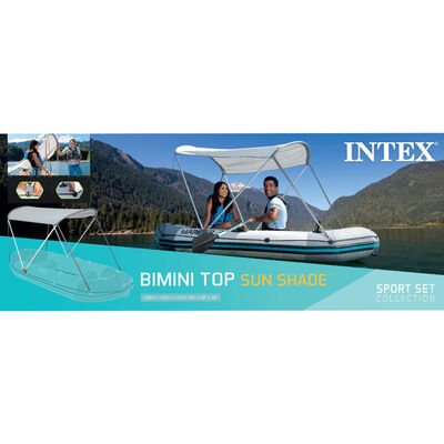 Intex Bootoverkapping 160x142 cm oxford stof grijs