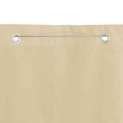 vidaXL Balkonscherm 140x240 cm oxford stof beige