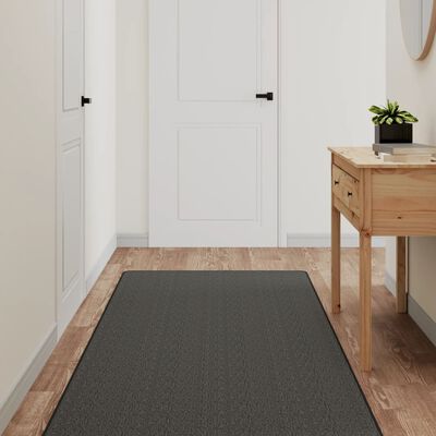 vidaXL Tapijtloper 80x300 cm sisal-look antracietkleurig