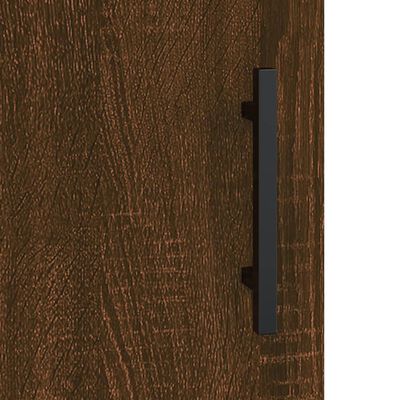 vidaXL Hoge kast 69,5x34x180 cm bewerkt hout bruin eikenkleur