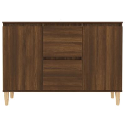 vidaXL Dressoir 101x35x70 cm bewerkt hout bruin eikenkleur