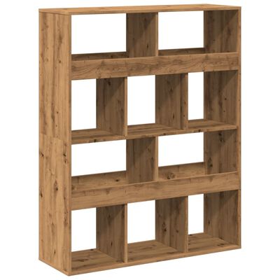 vidaXL Boekenkast 100x33x125,5 cm bewerkt hout artisanaal eikenkleurig