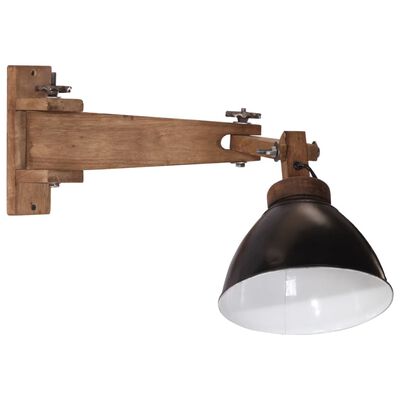 vidaXL Wandlamp 25 W E27 zwart