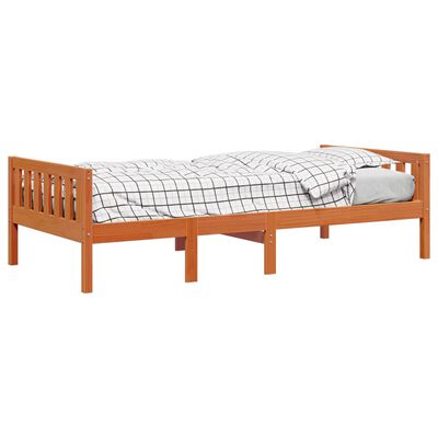 vidaXL Kinderbed zonder matras massief grenenhout wasbruin 80x200 cm