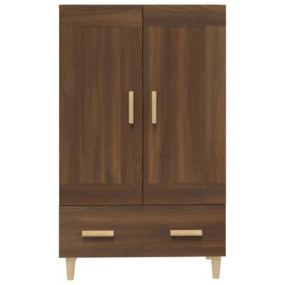 vidaXL Hoge kast 70x31x115 cm bewerkt hout bruin eikenkleur