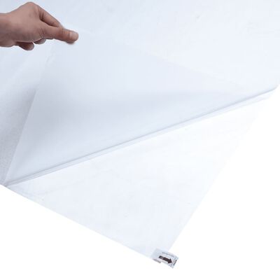 vidaXL Raamfolie statisch mat transparant grijs 60 x 1000 cm PVC