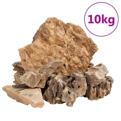 vidaXL Drakenstenen 10 kg 5-30 cm bruin