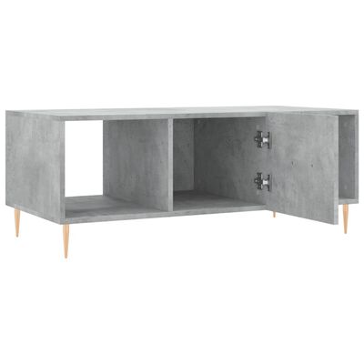 vidaXL Salontafel 102x50x40 cm bewerkt hout betongrijs