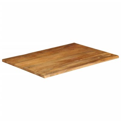 vidaXL Tafelblad met natuurlijke rand 90x80x3,8 cm massief mangohout