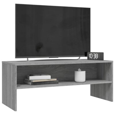 vidaXL Tv-meubel 100x40x40 cm bewerkt hout grijs sonoma eikenkleurig