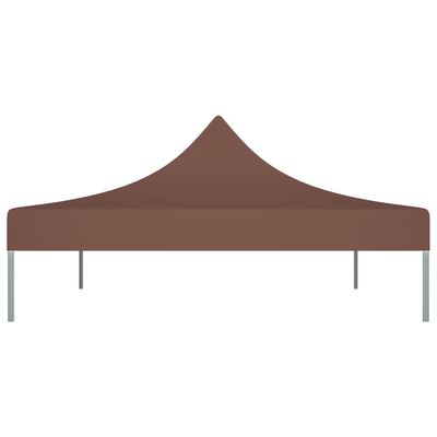 vidaXL Partytentdak 270 g/m² 4x3 m bruin