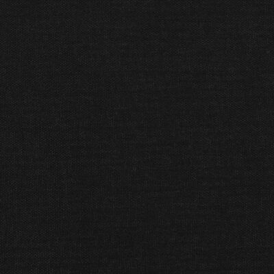 vidaXL Hoofdbord met randen 203x23x118/128 cm stof zwart