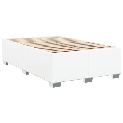 vidaXL Bedframe kunstleer wit 120x190 cm