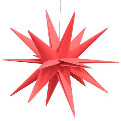 vidaXL Kerstlamp met LED inklapbaar 57 cm rood