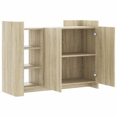 vidaXL Dressoir 100x35x75 cm bewerkt hout sonoma eikenkleurig