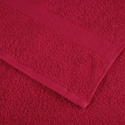 vidaXL Saunadoeken SOLUND 10 st 600 g/m² 80x200 cm rood