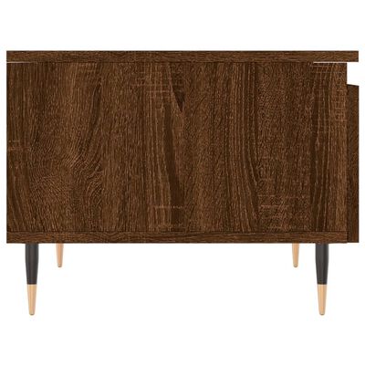 vidaXL Salontafel 50x46x35 cm bewerkt hout bruin eikenkleur