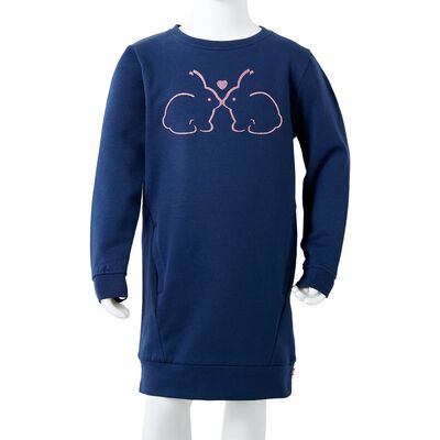 Kinderjurk 104 marineblauw