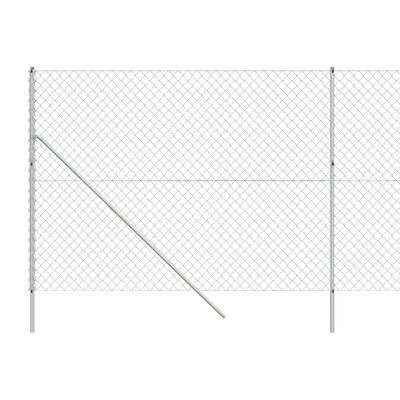 vidaXL Gaashek 1,4x25 m zilverkleurig