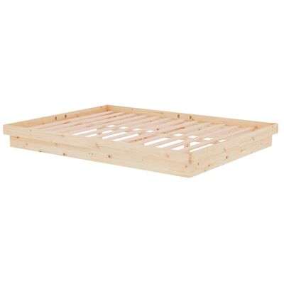 vidaXL Bedframe massief hout 150x200 cm