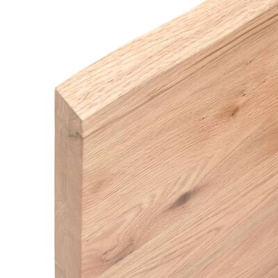 vidaXL Wandschap 60x40x(2-4) cm behandeld massief eikenhout lichtbruin