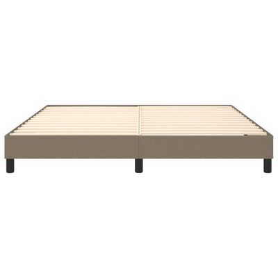 vidaXL Bedframe stof taupe 160x200 cm