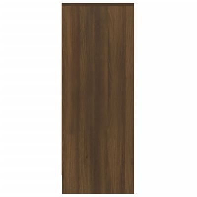 vidaXL Schoenenkast 60x35x92 cm bewerkt hout bruin eikenkleur