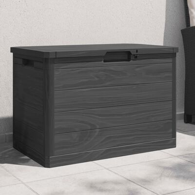 vidaXL Kussenbox 77,5x44,5x53 cm polypropeen antracietkleurig