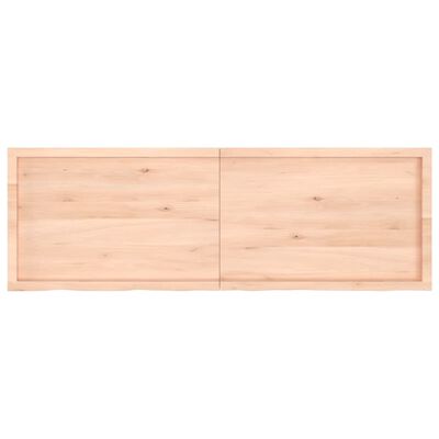 vidaXL Wastafelblad 180x60x(2-6) cm onbehandeld massief hout