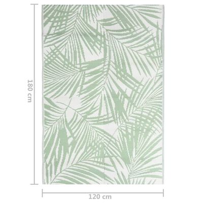 vidaXL Buitenkleed 120x180 cm polypropeen groen