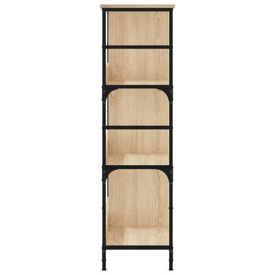 vidaXL Boekenrek 78,5x33x117,5 cm bewerkt hout sonoma eikenkleurig