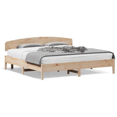 vidaXL Bedframe zonder matras massief grenenhout 200x200 cm