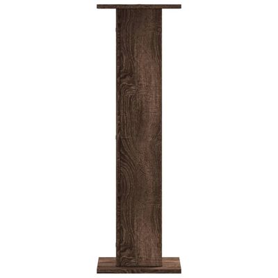 vidaXL Plantenstandaards 2 st 30x30x95 cm bewerkt hout bruin eiken