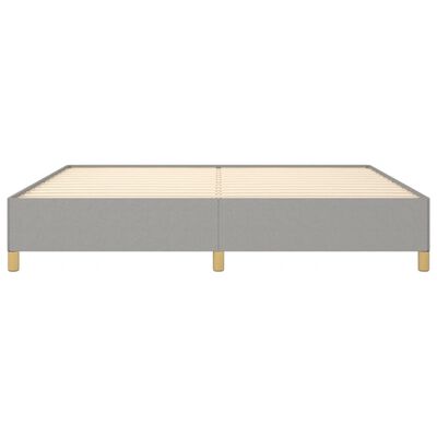 vidaXL Bedframe zonder matras stof lichtgrijs 200x200 cm